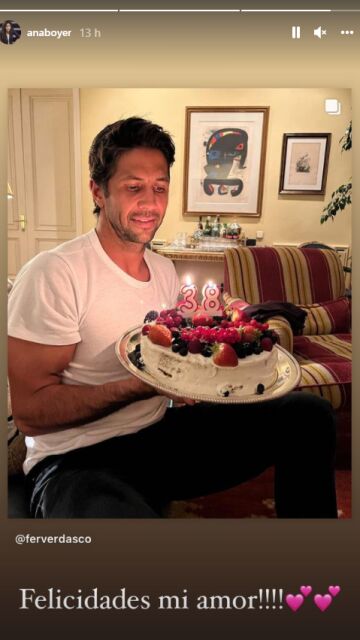 Ana Boyer felicita a su chico, Fernando Verdasco 