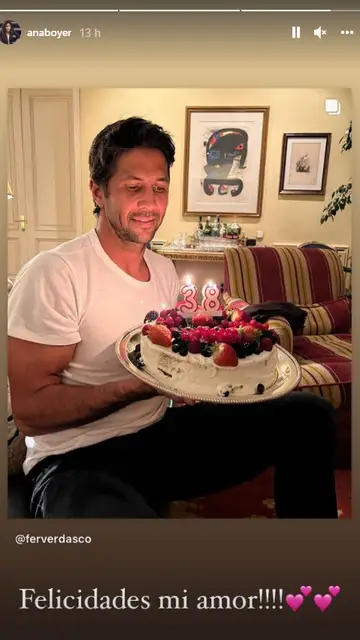Ana Boyer felicita a su chico, Fernando Verdasco Ana Boyer felicita a su chico, Fernando Verdasco