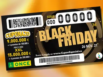 Sorteo del Cuponazo de la ONCE del Black Friday 2021 Sorteo del Cuponazo de la ONCE del Black Friday 2021