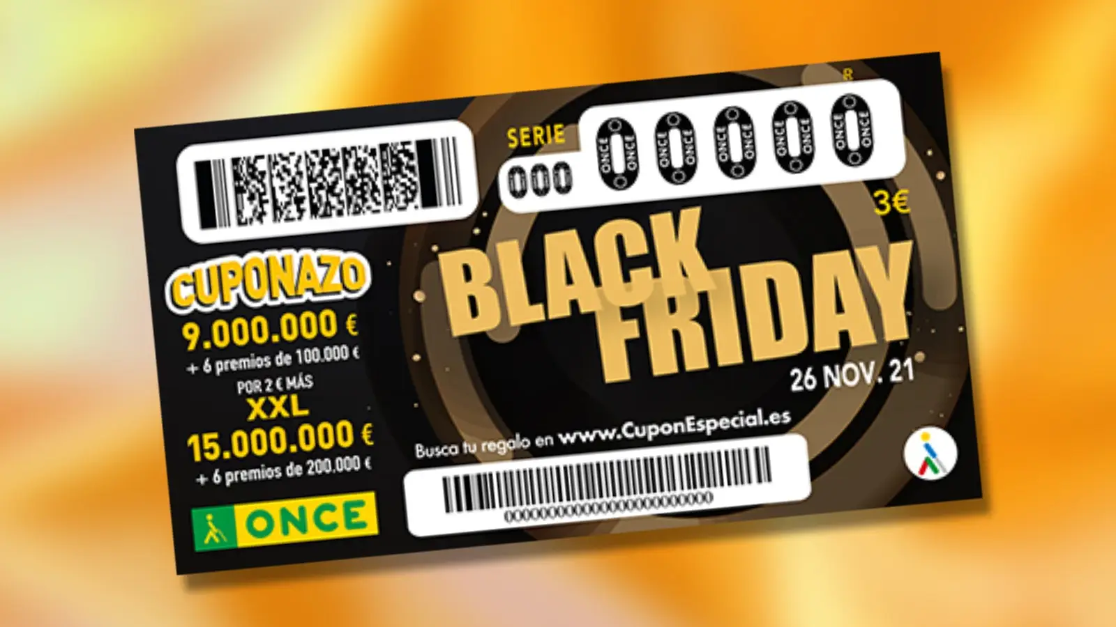 Sorteo del Cuponazo de la ONCE del Black Friday 2021 Sorteo del Cuponazo de la ONCE del Black Friday 2021