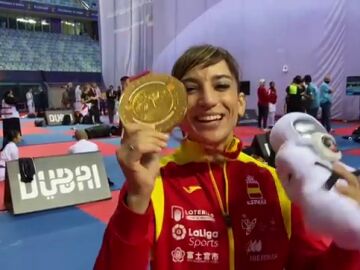 Sandra Sánchez gana el oro mundial en kata para lograr la triple corona y Damián Quintero se hace con la plata