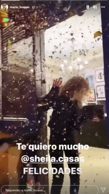 Mario Casas felicita a Sheila Casas
