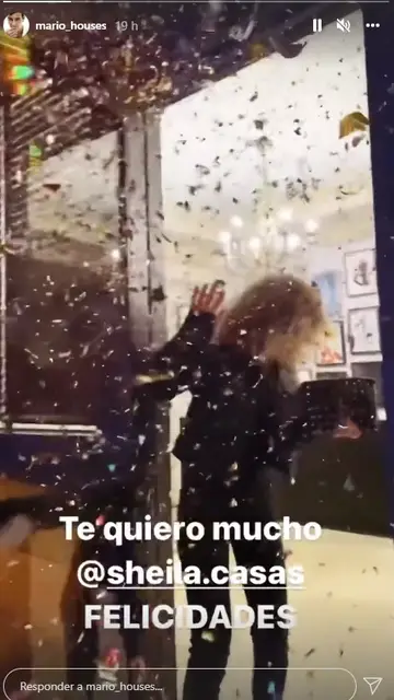 Mario Casas felicita a Sheila Casas Mario Casas felicita a Sheila Casas