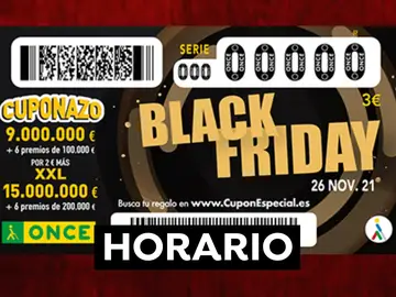 Cupón Extra Black Friday ONCE 2021: Horario y dónde ver el sorteo extra del 26 de noviembre en directo Cupón Extra Black Friday ONCE 2021: Horario y dónde ver el sorteo extra del 26 de noviembre en directo