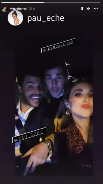Paula Echevarría, Miguel Torres e Iker Casillas