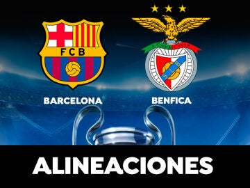 Alineación del Barcelona hoy ante el Benfica en el partido de la Champions League