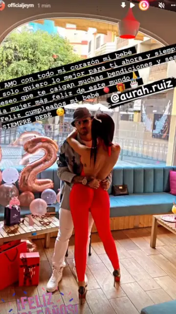 La romántica felicitación de Jesé Rodríguez a Aurah Ruiz La romántica felicitación de Jesé Rodríguez a Aurah Ruiz