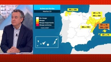 Roberto Brasero explica cuánto durará la DANA de nieve, frío y lluvias que azota a la Península