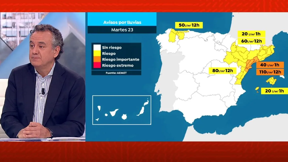 Brasero explica los efectos de la DANA.