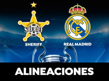 Alineación del Real Madrid hoy contra el Sheriff Tiraspol en el partido de la Champions League