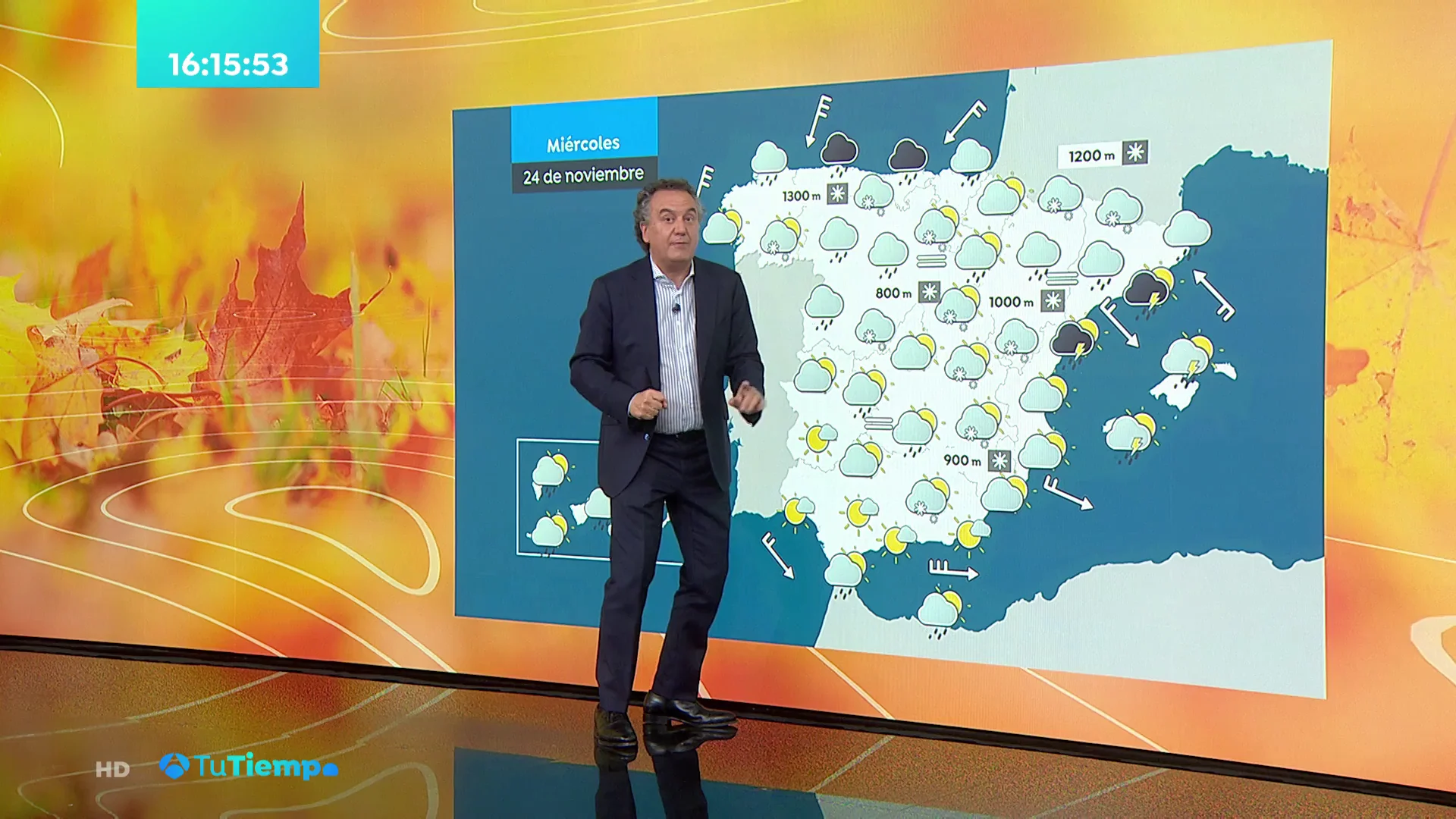 Martes de m&aacute;s fr&iacute;o con lluvias intensas en el Mediterr&aacute;neo y Baleares y nevadas en Arag&oacute;n y La Rioja