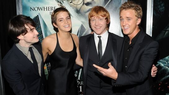 Daniel Radcliffe, Emma Watson, Rupert Grint y Tom Felton