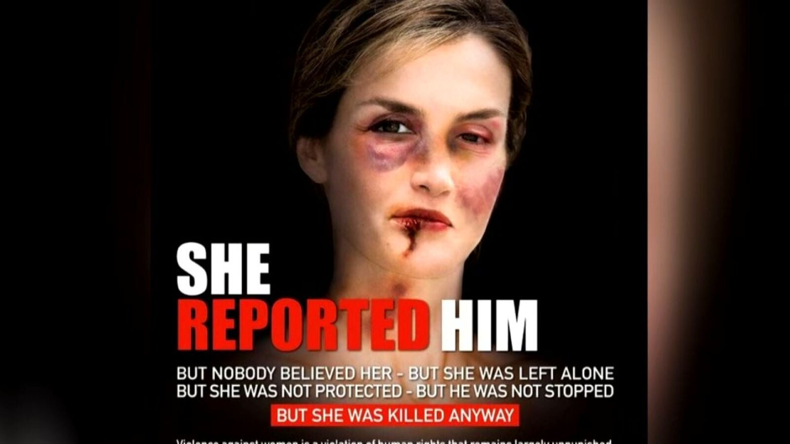 La Reina Letizia aparece como una víctima de maltrato en una campaña contra la violencia de género