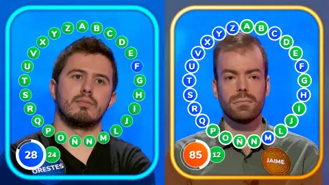 ¡A falta de una palabra en solo cuatro turnos! Orestes arrasa en 'El Rosco' ¡A falta de una palabra en solo cuatro turnos! Orestes arrasa en 'El Rosco'