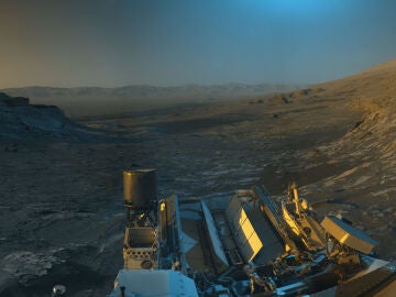 Una de las fotos de Marte captada por Curiosity