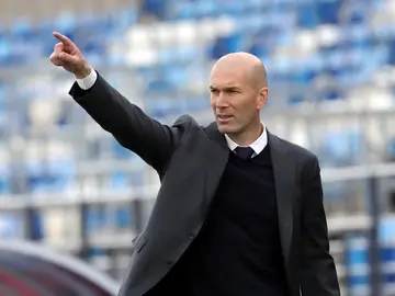 Zidane durante un partido Zidane durante un partido