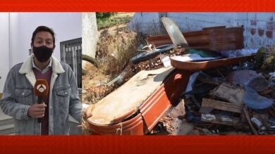 Denuncian la quema de huesos humanos en solares contiguos al cementerio de Monesterio