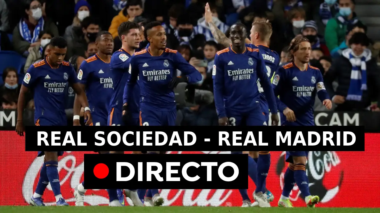 Real Sociedad - Real Madrid: Resultado del partido de hoy de la Liga Santander, en directo (0-2)