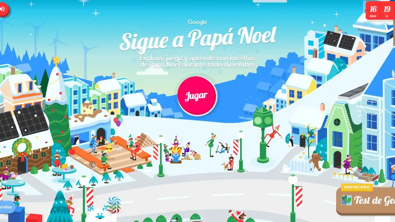 &iquest;Por d&oacute;nde va Pap&aacute; Noel? S&iacute;guelo a trav&eacute;s de Google 
