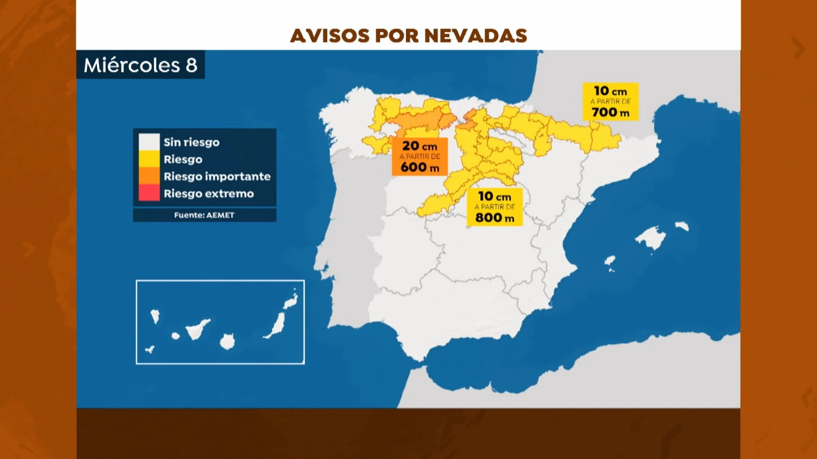 Jornada de lluvias dispersas y temperaturas estables antes de la llegada de nevadas en el centro y norte del pa&iacute;s
