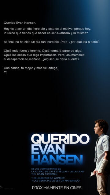 Póster de 'Querido Evan Hansen'