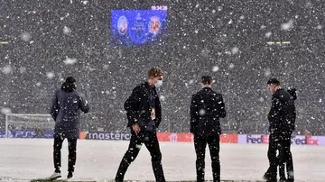 Aplazado el Atalanta-Villarreal por la nevada de Bérgamo Aplazado el Atalanta-Villarreal por la nevada de Bérgamo