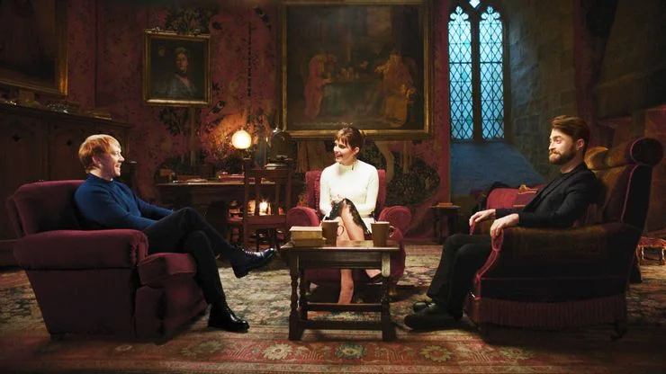 Rupert Grint, Emma Watson y Daniel Radcliffe en la reunión de 'Harry Potter' Rupert Grint, Emma Watson y Daniel Radcliffe en la reunión de 'Harry Potter'