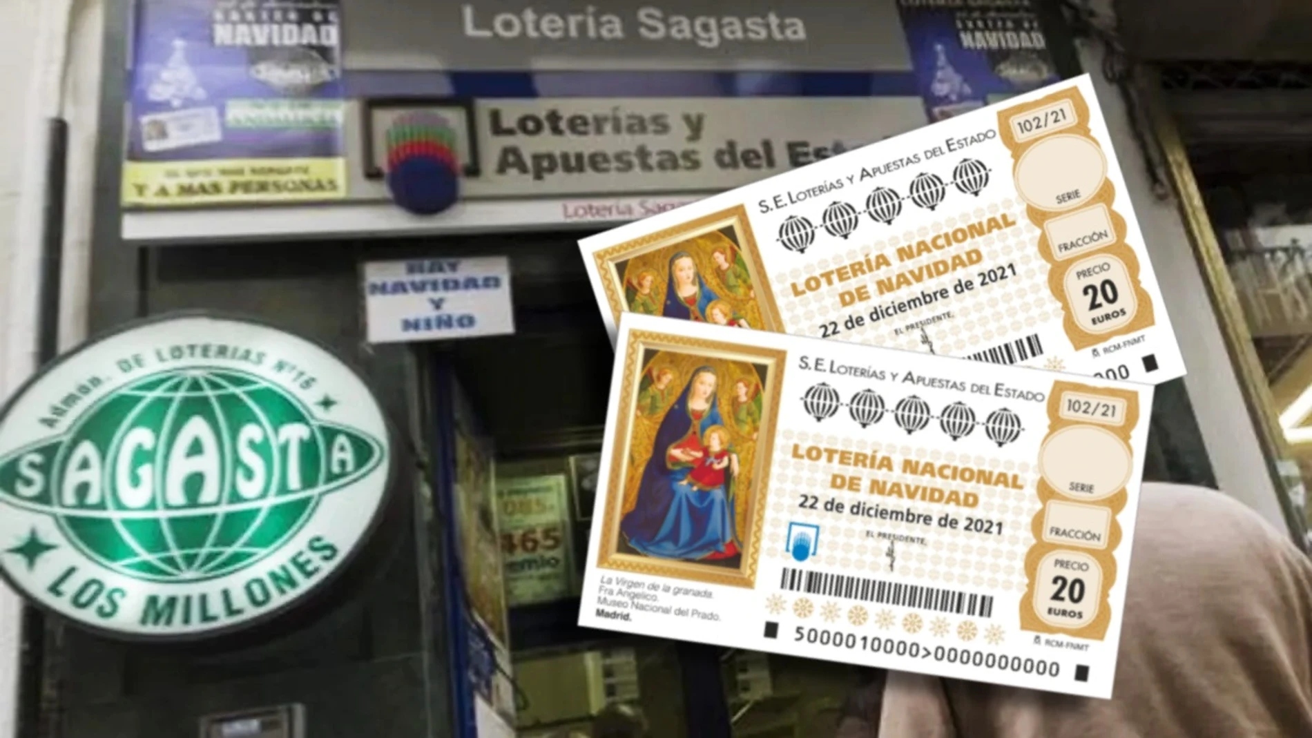 Lotería de Navidad 2021: Administración Sagasta de Sevilla