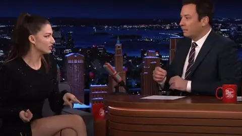 Úrsula Corberó en el show de Jimmy Fallon Úrsula Corberó en el show de Jimmy Fallon