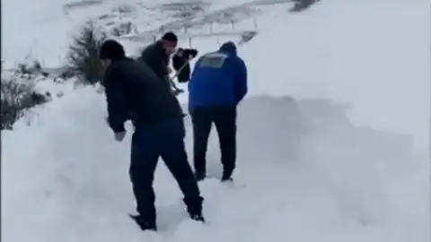 Borrasca Barra deja nieve León Borrasca Barra deja nieve León