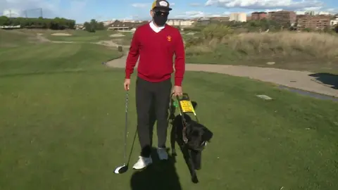 El golfista invidente Marc Oller El golfista invidente Marc Oller