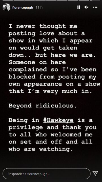 El mensaje de Florence Pugh
