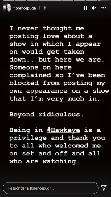 El mensaje de Florence Pugh El mensaje de Florence Pugh