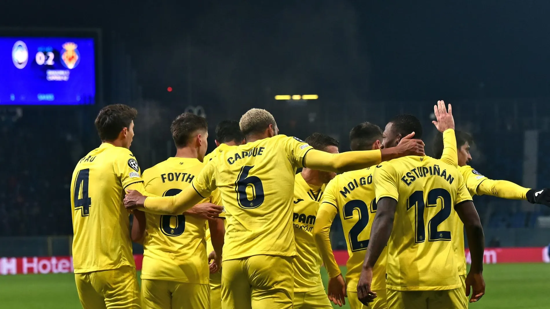 El Villarreal, a octavos de Champions League tras sufrir ante el Atalanta