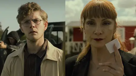 Patrick Criado y Najwa Nimri en 'La Casa de Papel' Patrick Criado y Najwa Nimri en 'La Casa de Papel'
