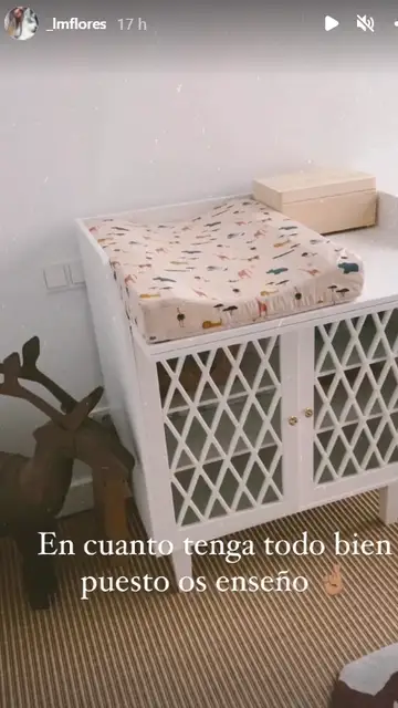 El cambiador del futuro bebé de Laura Matamoros El cambiador del futuro bebé de Laura Matamoros