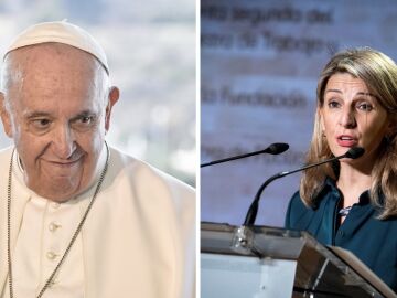 Yolanda Díaz y el Papa Francisco