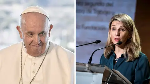 Yolanda Díaz y el Papa Francisco Yolanda Díaz y el Papa Francisco