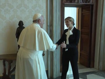 Yolanda Díaz traslada al Papa aspectos la reforma laboral en su visita a El Vaticano