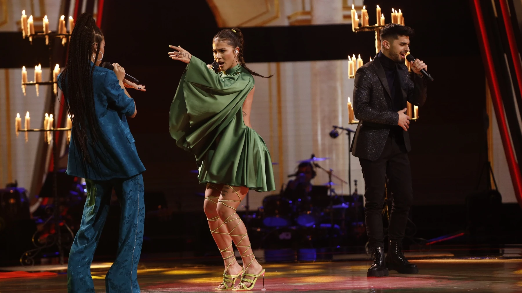 Greeicy canta &lsquo;Lejos conmigo&rsquo; con Karina y Julio en la Semifinal de &lsquo;La Voz&rsquo;