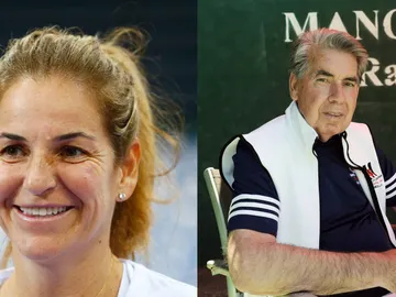 Arantxa Sánchez Vicario y Manolo Santana Arantxa Sánchez Vicario y Manolo Santana