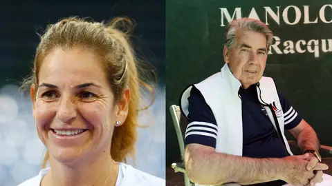 Arantxa Sánchez Vicario y Manolo Santana Arantxa Sánchez Vicario y Manolo Santana