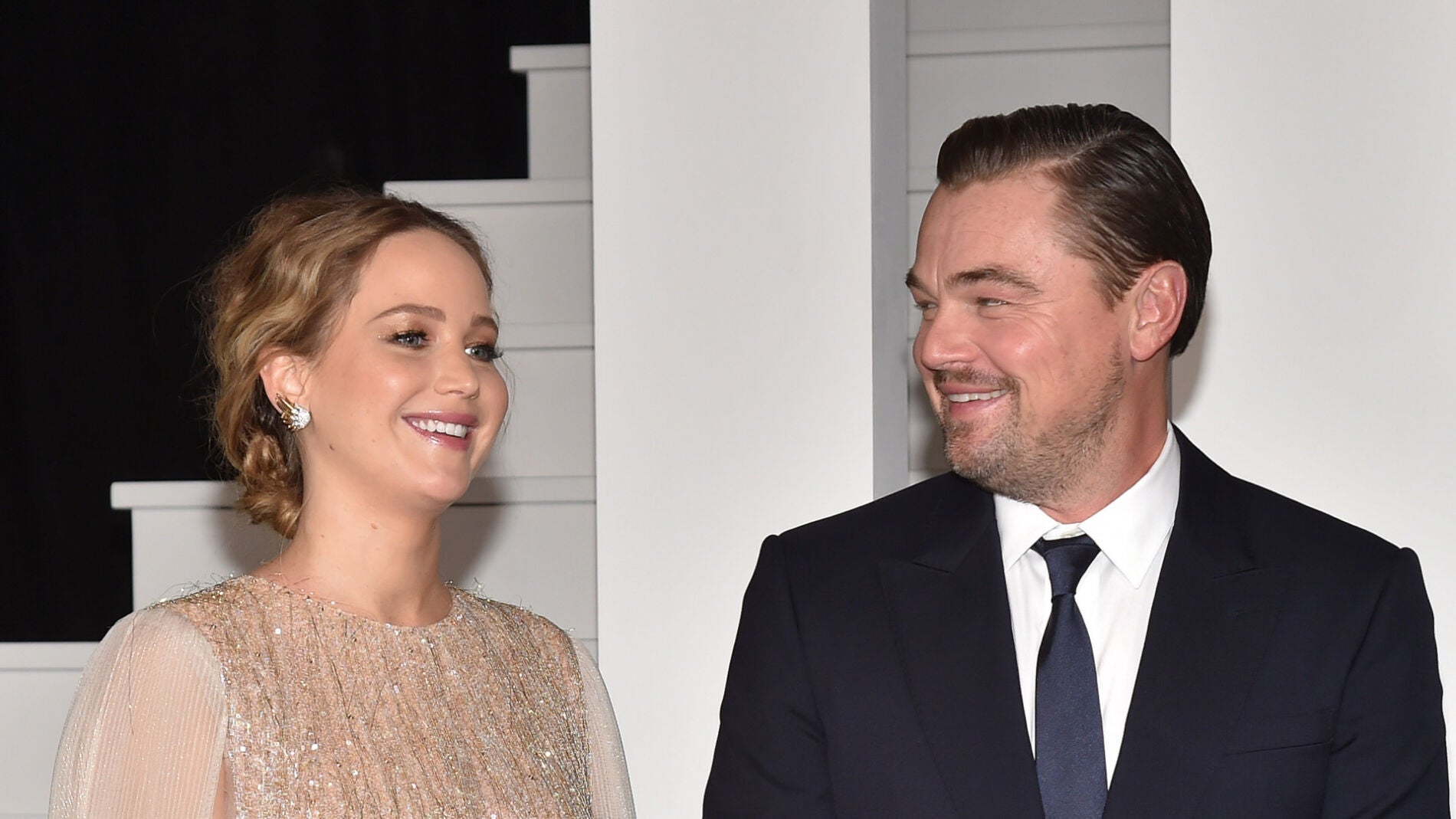 Jennifer Lawrence y Leonardo DiCaprio