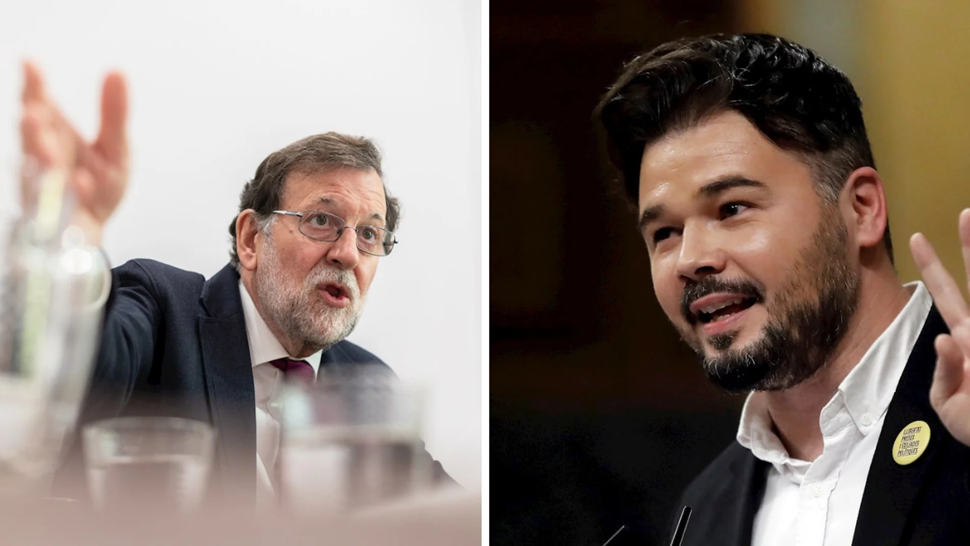 Mariano Rajoy y Gabriel Rufián