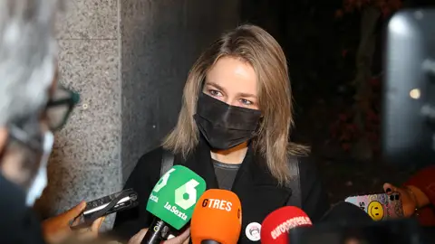 Silvia Abascal en el funeral de Verónica Forqué Silvia Abascal en el funeral de Verónica Forqué