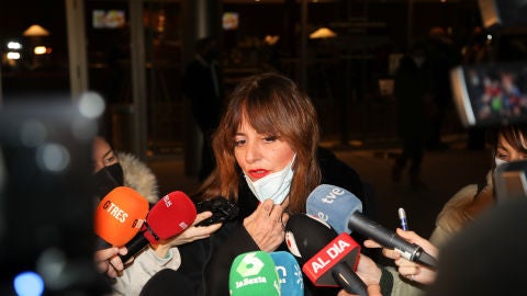 Yolanda Ramos en el funeral de Verónica Forqué
