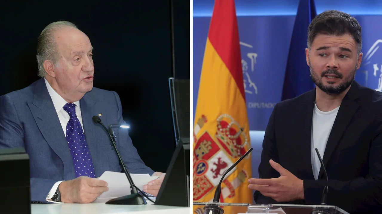 Juan Carlos I y Gabriel Rufián Juan Carlos I y Gabriel Rufián