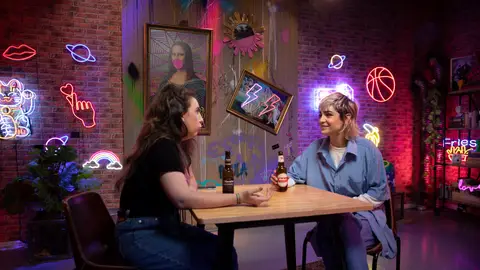 Natalia Lacunza en 'Una caña con..." Natalia Lacunza en 'Una caña con..."
