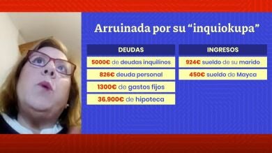 Mayka, arruinada por su inquilina morosa: 
