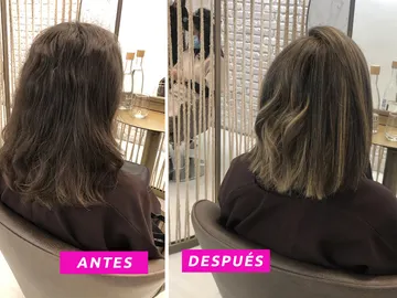 El antes y el después de mi cabello El antes y el después de mi cabello